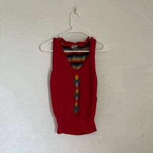 Arizona Jean Co. Striped Sweater-Material-Tank-Top